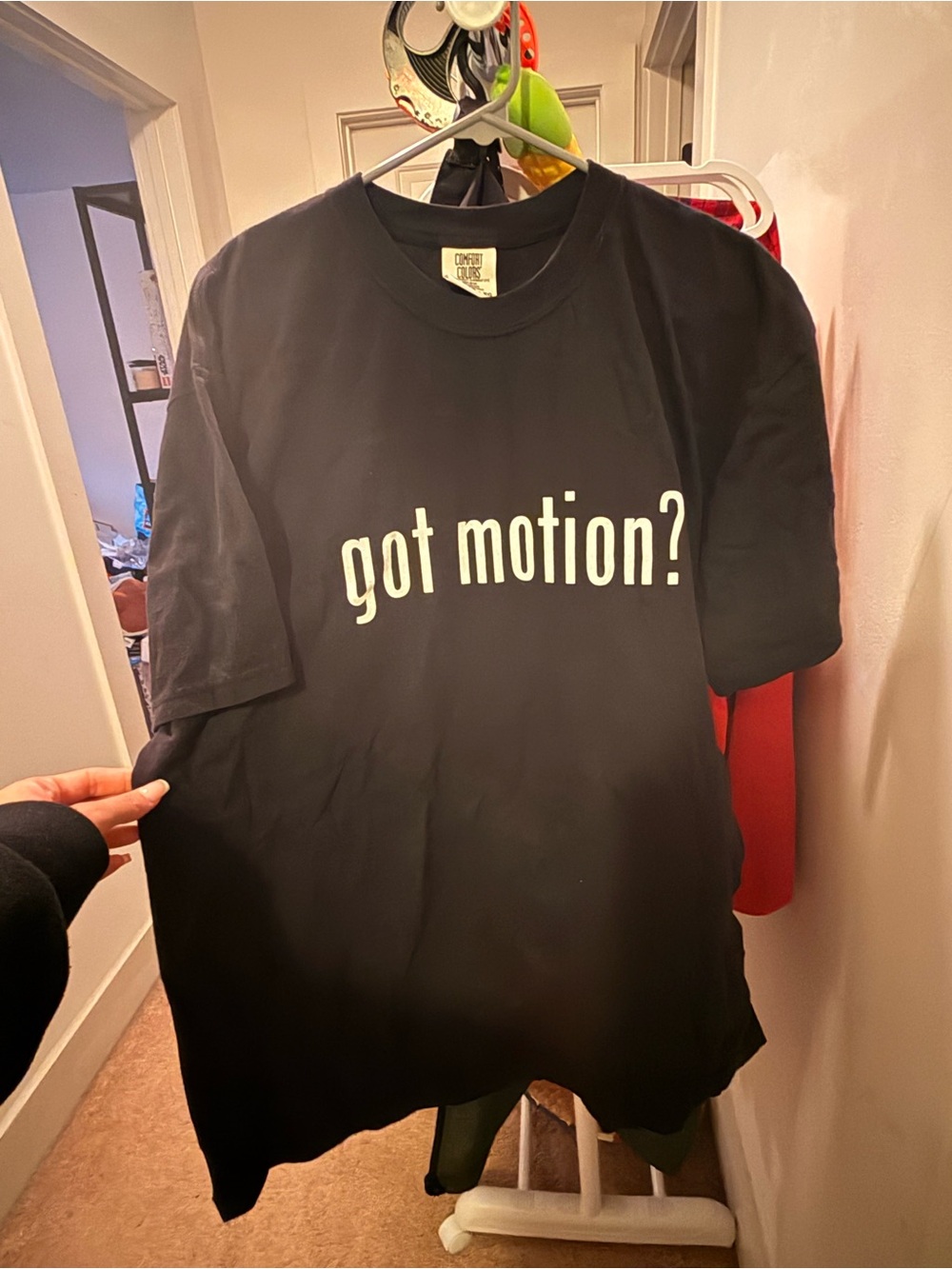 Comfort Colors Black Men’s Short-Sleeve 'got motion?' Graphic Tee